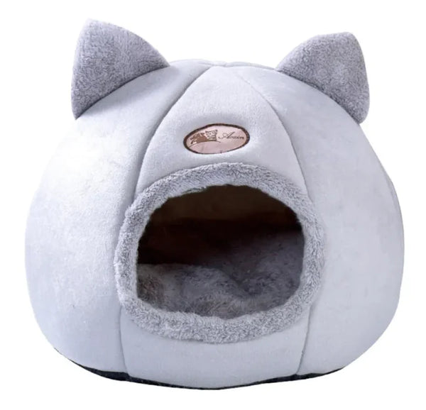 Cueva Inviernal para Gatos CozyNest – Cama Calentita y Acogedora