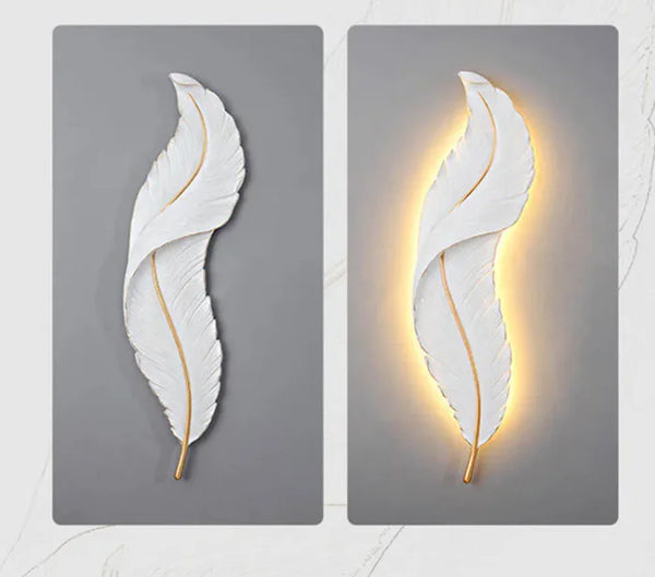 Lámpara de Pared LED Moderna – Diseño de Hoja Decorativa