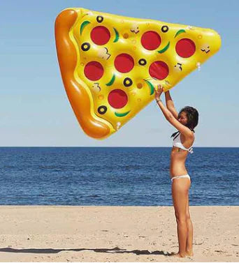Flotador Inflable de Pizza para Piscina