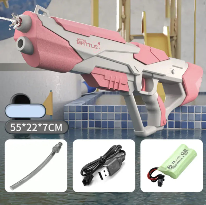 AquaBlast Electric Space Gun - Pistola de Agua Automática